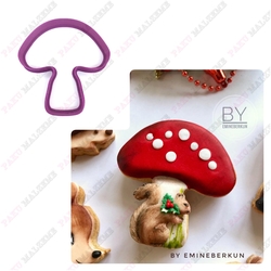 Paku Malzeme - 3D-plastic cutter Mushroom; 8*7,7 cm