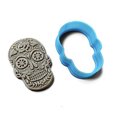 Plastik kalıp SKULL Kurukafa; 3,7*2,6 cm