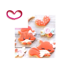 Paku Malzeme - 3D-plastic cutter Funny Heart; 6,5*4 cm