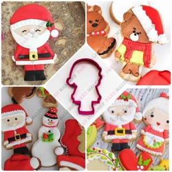 Paku Malzeme - 3D-plastic cutter Father Santa; 10*6,4 cm