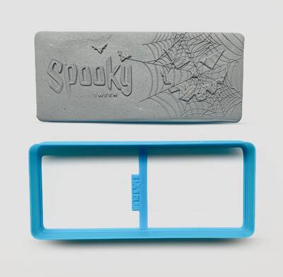 3D-plastic cutter ROUNDED PLAQUE; 11,5*4,9 cm - 1
