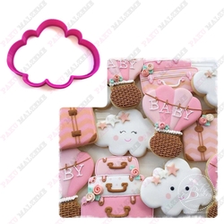 Paku Malzeme - 3D-plastic cutter Cute Cloud; 9*7 cm