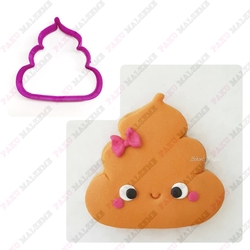 Paku Malzeme - 3D-plastic cutter Poop Emoji; 7,5*7,0 cm