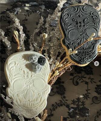 3D-plastic cutter SKULL; 9,8*6,7 cm