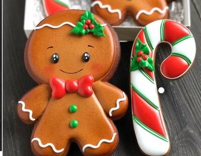 3D-Plastic cutter Fluffy Gingerman; 9,50*7,00 cm
