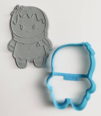 3D-Plastic cutter Chubby Gingergirl; 9,8*6,90 cm