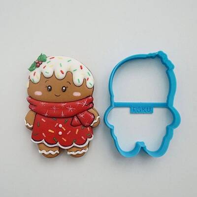 3D-Plastic cutter Chubby Gingergirl; 9,8*6,90 cm