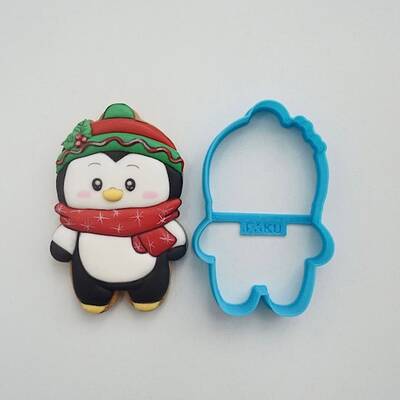 3D-Plastic cutter Chubby Penguin; 9,80*6,38 cm