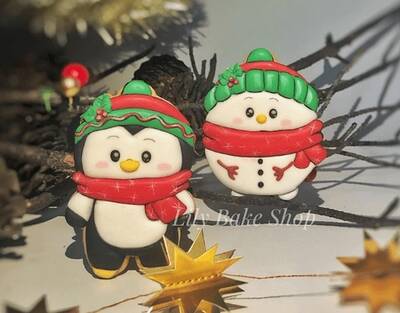 3D-Plastic cutter Chubby Penguin; 9,80*6,38 cm