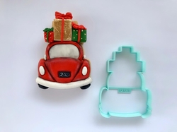 Paku Malzeme - Plastik kalıp Christmas Car; 10,4*8 cm