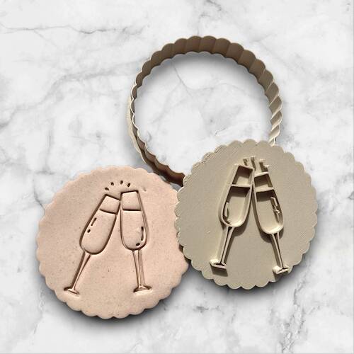 Plastik kesici / embosser baskı CHEERS; 70 mm