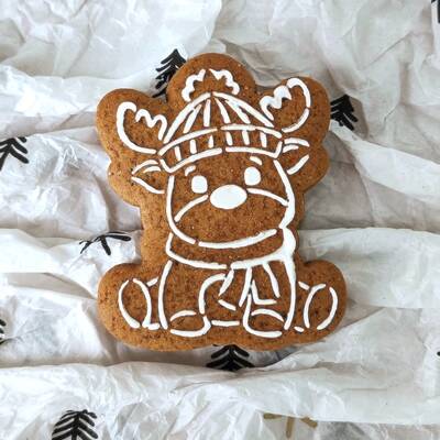 3D-plastic cutter CUTE RUDOLPH; 7 cm