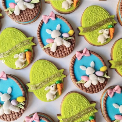 Paku Malzeme - Plastik kesici kalıp HAPPY EASTER EGG; 80x78 mm (1)