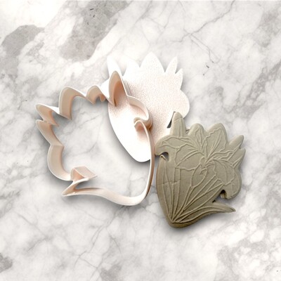 Paku Malzeme - Plastik kesici kalıp IRIS-1; 65x55 mm