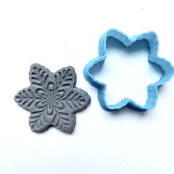 Paku Malzeme - 3D-plastic cutter SNOWFLAKE-6; 50*48 mm