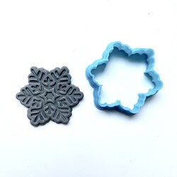 Paku Malzeme - 3D-plastic cutter SNOWFLAKE-7; 45*41 mm