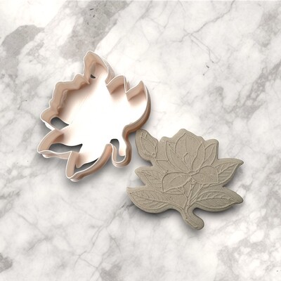 Paku Malzeme - Plastik kesici kalıp MAGNOLIA-2; 64x64 mm