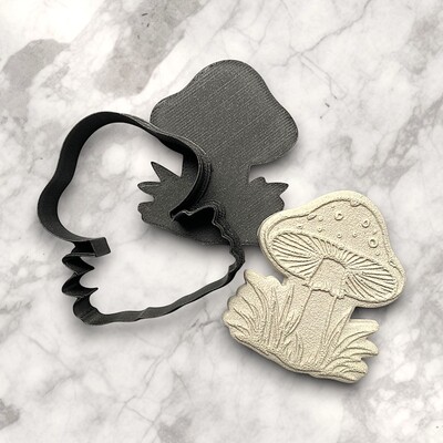 Paku Malzeme - Plastik kesici kalıp MUSHROOM-2; 54 &45 mm