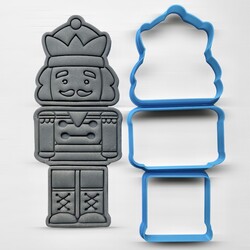 Paku Malzeme - Plastik kesici kalıp NUTCRACKER - 3 piece; 17 cm