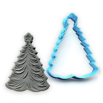 3D-plastic cutter PINE TREE-2; 71*55 mm