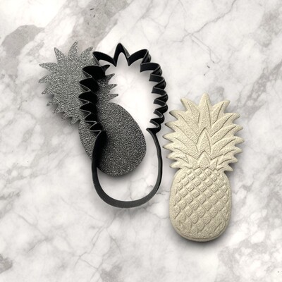 Paku Malzeme - Plastik kesici kalıp PINEAPPLE; 77 &41 mm