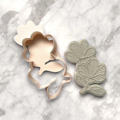 Paku Malzeme - Plastik kesici kalıp PLUMERIA FLOWER; 60*55 mm