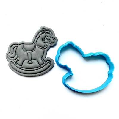 3D-plastic cutter ROCKING HORSE; 65*59 mm