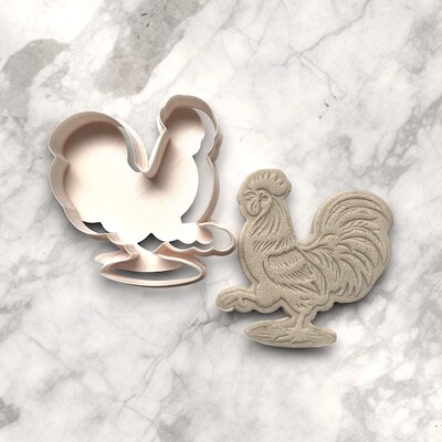 Paku Malzeme - Plastik kesici kalıp ROOSTER-1; 63*61 mm