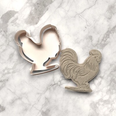 Paku Malzeme - Plastik kesici kalıp ROOSTER-2; 64*61 mm