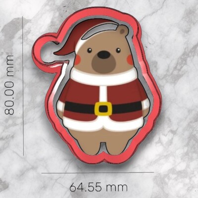 Paku Malzeme - Plastik kesici kalıp SANTA BEAR