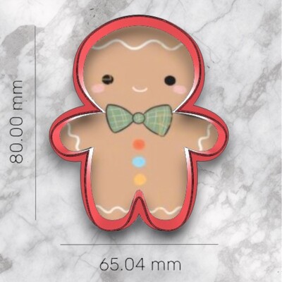 Paku Malzeme - Plastik kesici kalıp GINGERBREAD MAN