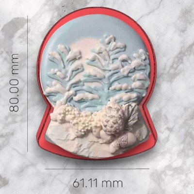 Paku Malzeme - Plastik kesici kalıp SNOW GLOBE