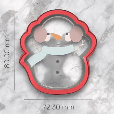 Paku Malzeme - Plastik kesici kalıp SNOWMAN-2