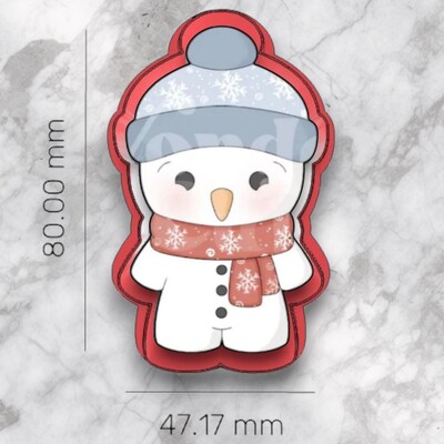Paku Malzeme - Plastik kesici kalıp SNOWMAN