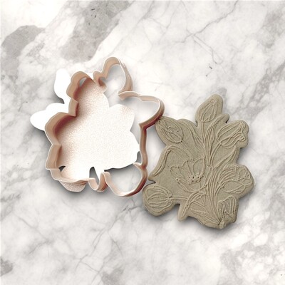 Paku Malzeme - Plastik kesici kalıp TULIP-2; 69x56 mm