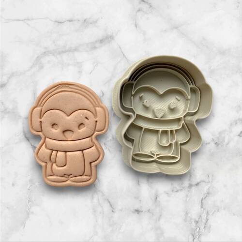 Plastik kesici kalıp ve baskı seti PENGUIN