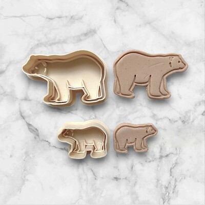 Paku Malzeme - Plastik kesici kalıp ve baskı seti POLAR BEAR