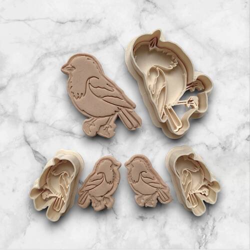 Plastik kesici kalıp ve baskı seti RED ROBİN BIRD