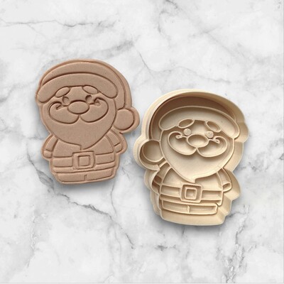 Paku Malzeme - Plastik kesici kalıp ve baskı seti SANTA