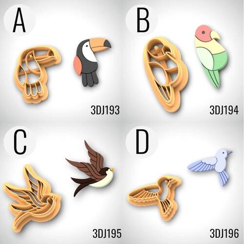 Plastik mini kalıp BIRDS - 1