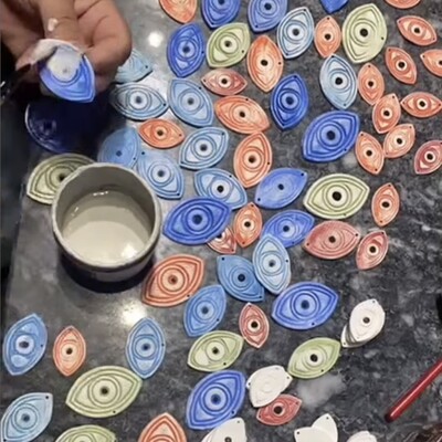 Plastik mini kalıp BOHO EYES; tek parça izli kesici - Thumbnail