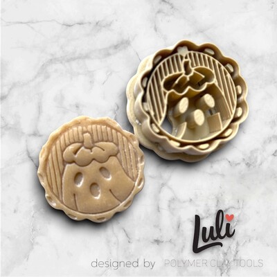 Paku Malzeme - Plastik mini kalıp FLORAL GHOST CAMEO