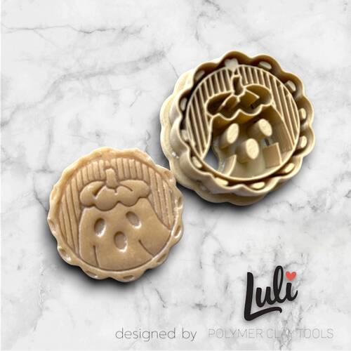 Plastik mini kalıp FLORAL GHOST CAMEO