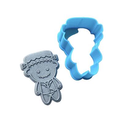 3D-Plastic mini cutter Frankenstein; 42*30 mm