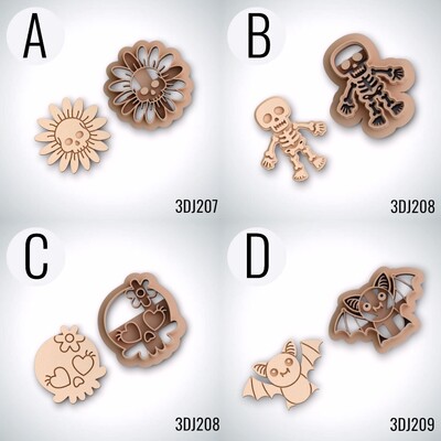 Paku Malzeme - Plastik mini kalıp HALLOWEEN TEMASI-8