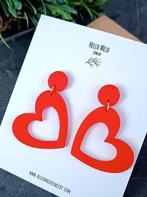 3D-Plastic mini cutter Heart Frame; 3,1*3,5 cm