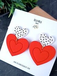 3D-Plastic mini cutter Heart Frame; 3,1*3,5 cm - Thumbnail