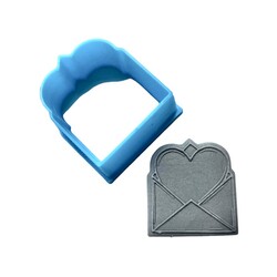 Paku Malzeme - 3D-Plastic mini cutter Love Envelope; 3,0*2,7 cm