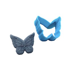 Paku Malzeme - 3D-Plastic mini cutter Mini Butterfly-2; 34*30 mm