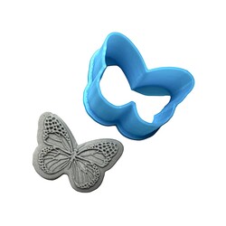 Paku Malzeme - 3D-Plastic mini cutter Butterfly; 3,0*2,1 cm